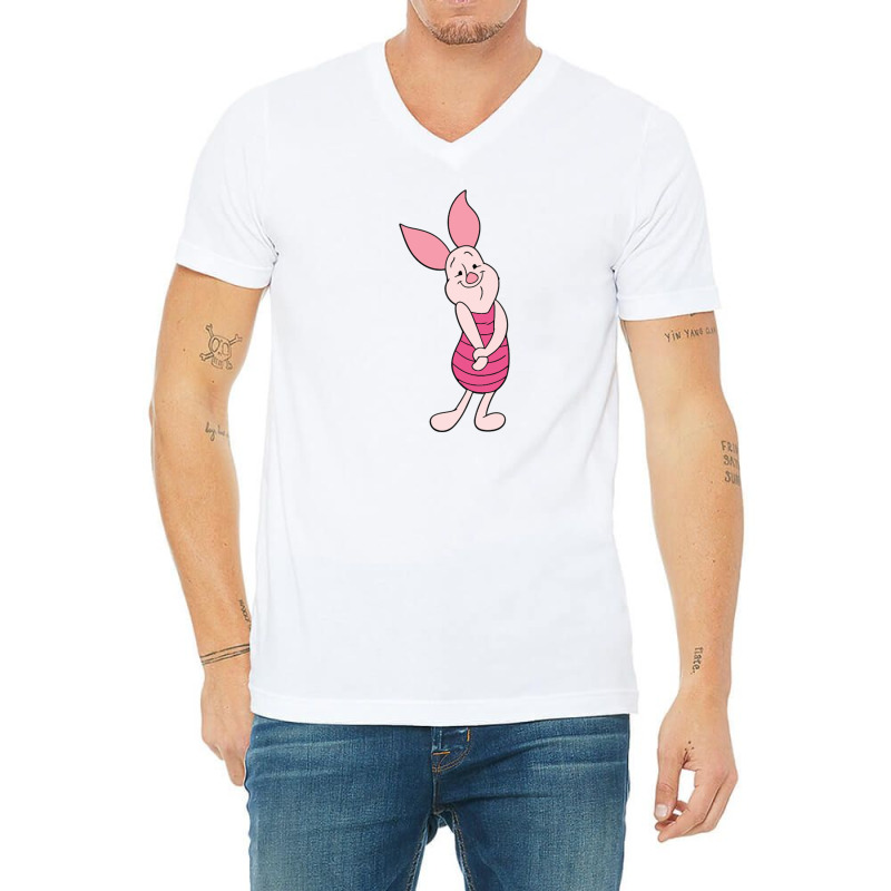 Piglet V-Neck Tee by aldishuher | Artistshot