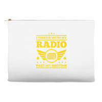 Ham Radio Operator T Shirt Shortwave Listener Funny Gift Accessory Pouches | Artistshot