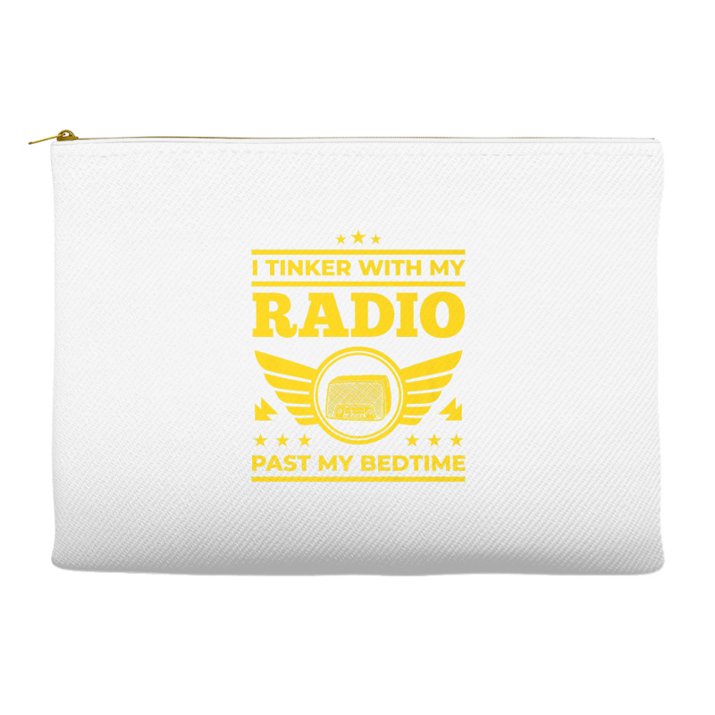 Ham Radio Operator T Shirt Shortwave Listener Funny Gift Accessory Pouches | Artistshot