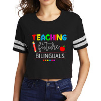 Teaching Future Bilinguals Spanish Teachers Back To School Scorecard Crop Tee | Artistshot