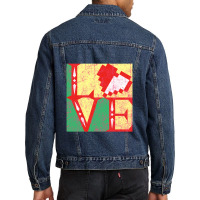 Link's Heart   Love Men Denim Jacket | Artistshot