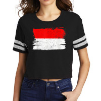 Indonesia Flag Pride Friendship Proud Peace Retro Vintage T Shirt Scorecard Crop Tee | Artistshot