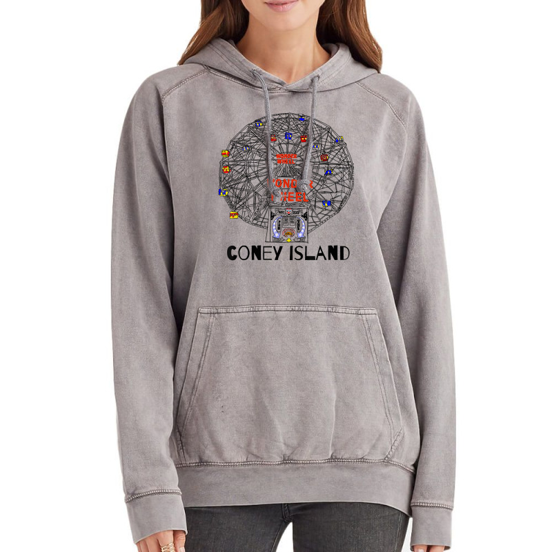 Coney Island Brooklyn New York City Ferris Wheel T Shirt Vintage Hoodie by cm-arts | Artistshot