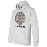 Coney Island Brooklyn New York City Ferris Wheel T Shirt Champion Hoodie | Artistshot