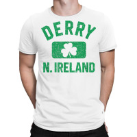 Derry N. Ireland Gym Style Distressed Green Print T Shirt T-shirt | Artistshot