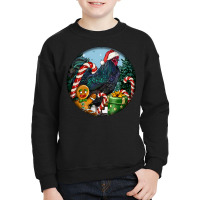 Jersey Giant Rooster Christmas Youth Sweatshirt | Artistshot