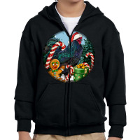 Jersey Giant Rooster Christmas Youth Zipper Hoodie | Artistshot