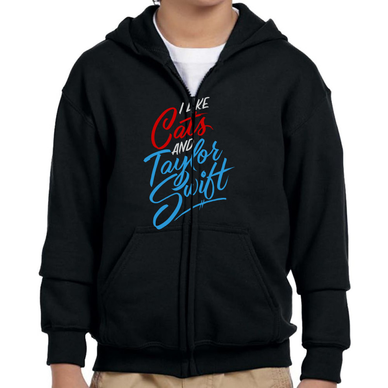 I Like Cats Youth Zipper Hoodie | Artistshot