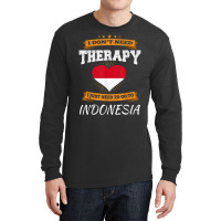 Indonesian Flag Shirt I Funny Indonesia Vacation Gift T Shirt Long Sleeve Shirts | Artistshot