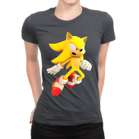 Yellow Hedgehog Jumps Aside Ladies Fitted T-shirt | Artistshot