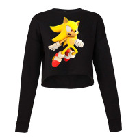 Yellow Hedgehog Jumps Aside Cropped Sweater | Artistshot