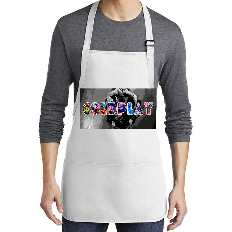 Cold Plaay Aesthetic Cover Album Medium-length Apron | Artistshot