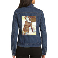 Vintage Video Games  Vampires Character Anime Ladies Denim Jacket | Artistshot