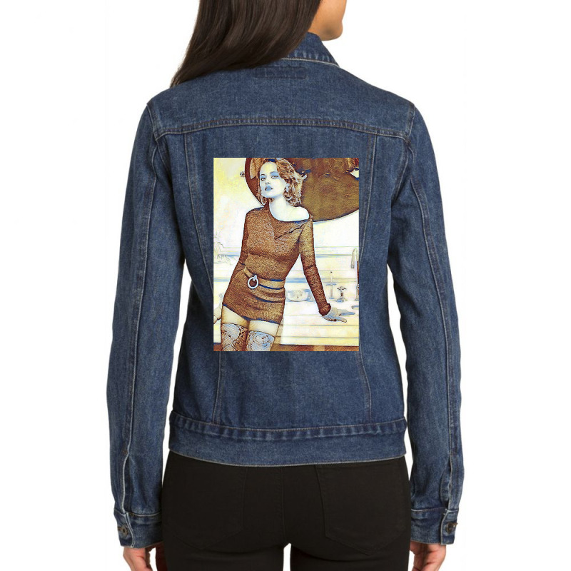 Vintage Video Games  Vampires Character Anime Ladies Denim Jacket by Inny-Shop | Artistshot