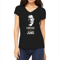 Forever Carl Gustav Jung   Analytical Psychology T Shirt Women's V-neck T-shirt | Artistshot