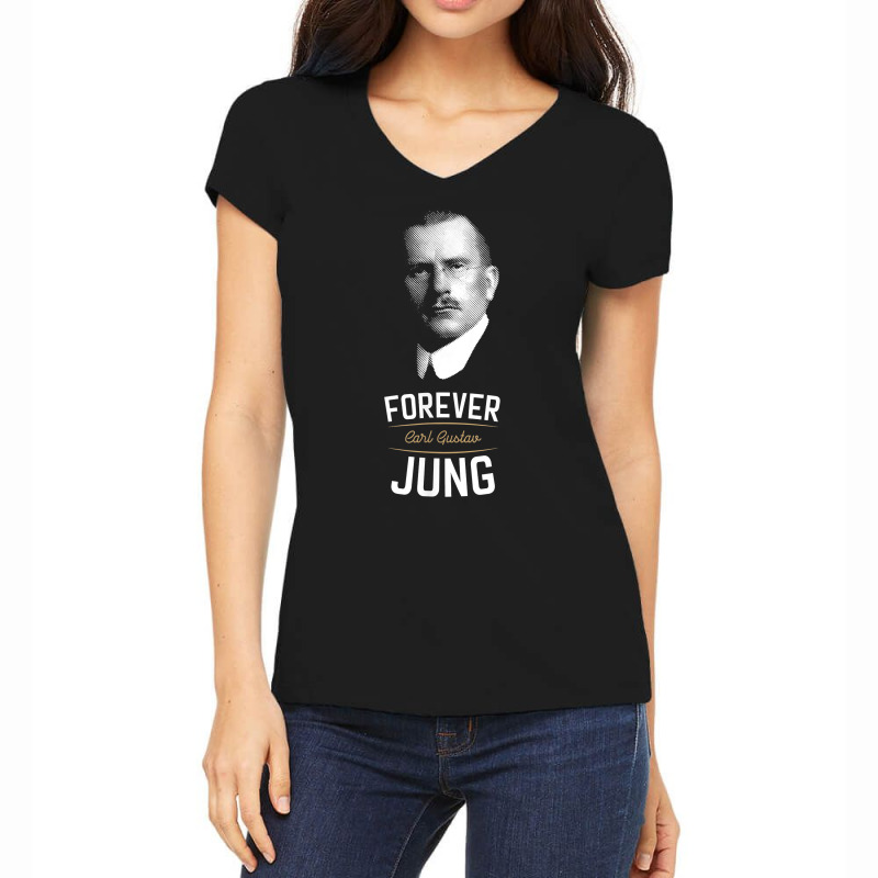 Forever Carl Gustav Jung   Analytical Psychology T Shirt Women's V-Neck T-Shirt by cm-arts | Artistshot