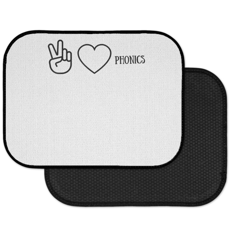 Peace Love Phonics 4 Teachers, Reading Specialist T Shirt Rear Car Mat | Artistshot