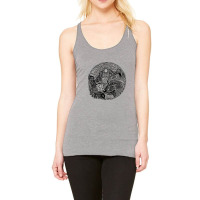 Adult Wolf Coloring Pages Wolf Sun Racerback Tank | Artistshot