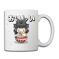 Cute Retro 90s Japanese Kawaii Ramen Samurai Cat Coffee Mug | Artistshot