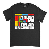 67.engineer Children Kids Toy Big Building Blocks Build Builder Tank T Classic T-shirt | Artistshot