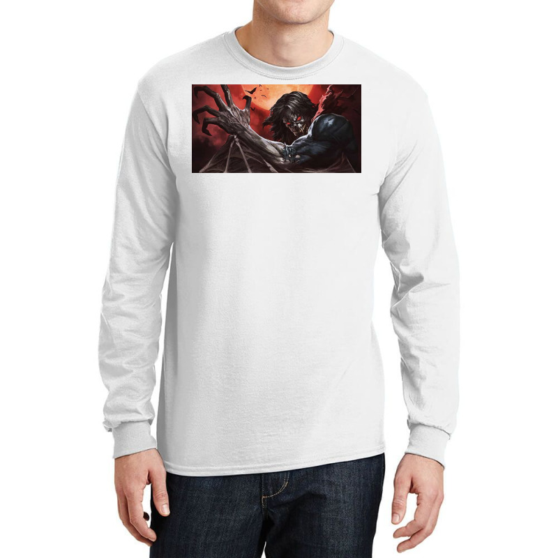 Vampire Rises On The Full Moon Long Sleeve Shirts | Artistshot