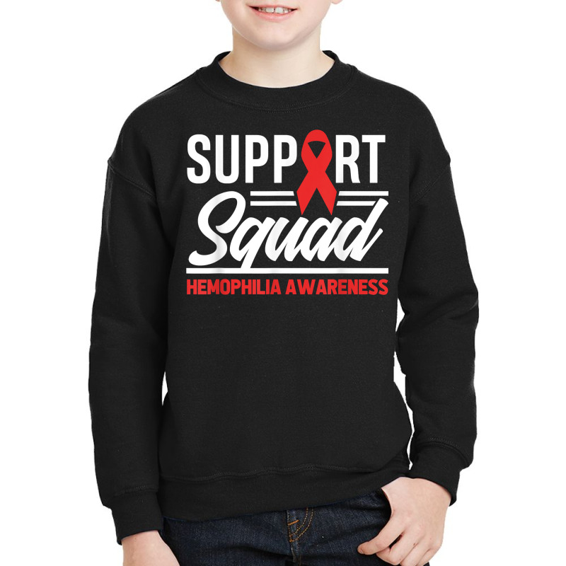 Hemophilia Warrior Support Squad Hemophilia Awareness T Shirt Youth Sweatshirt by cm-arts | Artistshot