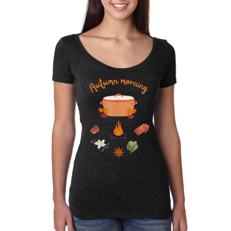 Autumn Morning Simmer Pot For Witches And Wiccans T Shirt Women's Triblend Scoop T-shirt | Artistshot