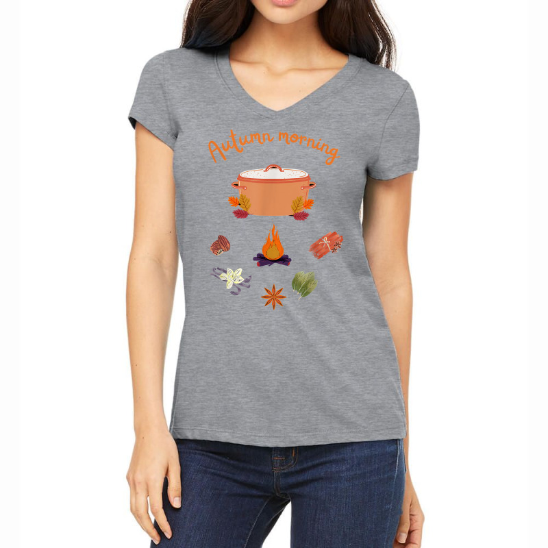 Autumn Morning Simmer Pot For Witches And Wiccans T Shirt Women's V-neck T-shirt | Artistshot