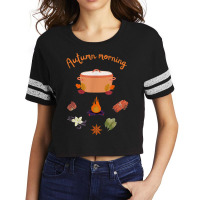 Autumn Morning Simmer Pot For Witches And Wiccans T Shirt Scorecard Crop Tee | Artistshot