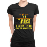 Im A It Analyt Premium T Shirt Ladies Fitted T-shirt | Artistshot