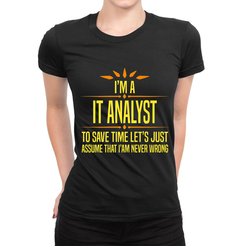 Im A It Analyt Premium T Shirt Ladies Fitted T-Shirt by cm-arts | Artistshot