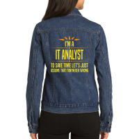 Im A It Analyt Premium T Shirt Ladies Denim Jacket | Artistshot