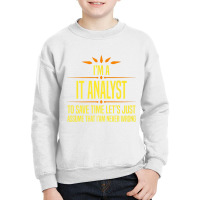 Im A It Analyt Premium T Shirt Youth Sweatshirt | Artistshot