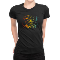 Black Lives Matter Lettering Ladies Fitted T-shirt | Artistshot