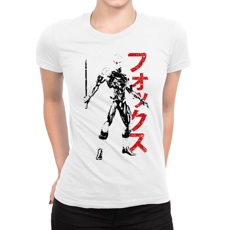 Gray Fox Ladies Fitted T-Shirt by Ha Thu | Artistshot