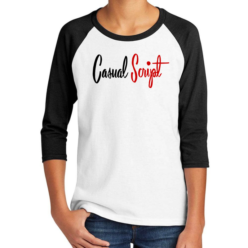 Casual Script Youth 3/4 Sleeve by Cahyorin | Artistshot