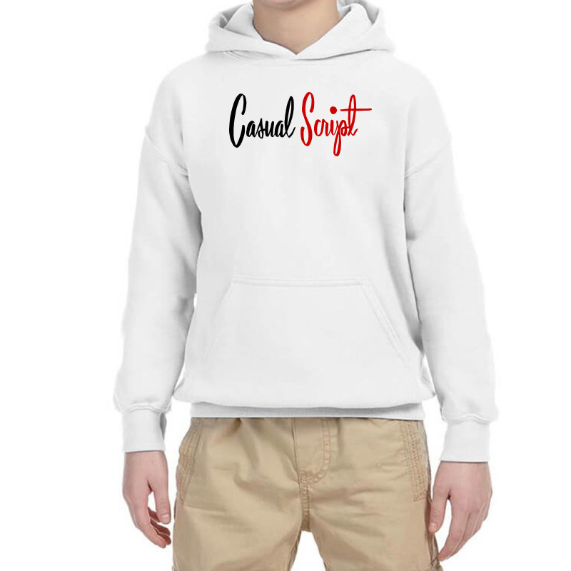 Casual Script Youth Hoodie by Cahyorin | Artistshot