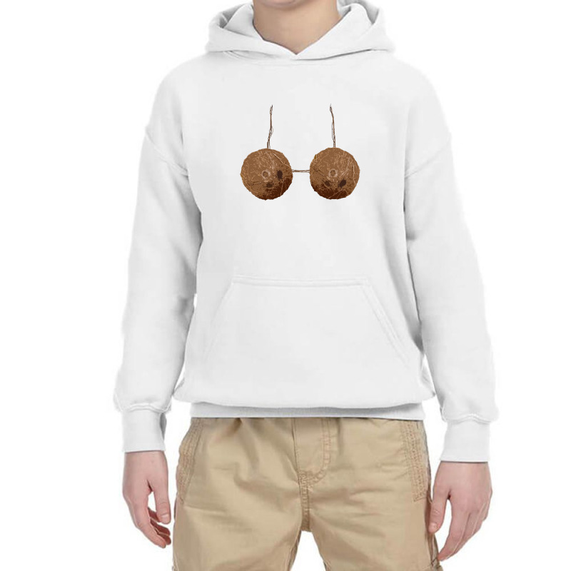 Coconut Bra Youth Hoodie by honeysuckle | Artistshot