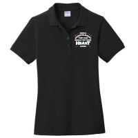 Date A Cardiologist They Can Really Get Your Heart Going Ladies Polo Shirt | Artistshot