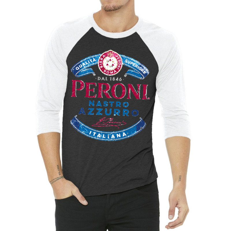 Peroni Nastro Azzurro Italy Classic 3/4 Sleeve Shirt | Artistshot