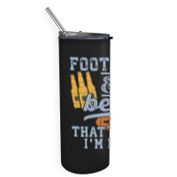 Football & Beer That's Why I'm Here For Coach And Dad Skinny Tumbler | Artistshot