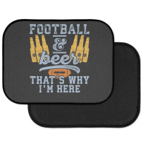 Football & Beer That's Why I'm Here For Coach And Dad Rear Car Mat | Artistshot