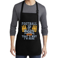 Football & Beer That's Why I'm Here For Coach And Dad Medium-length Apron | Artistshot