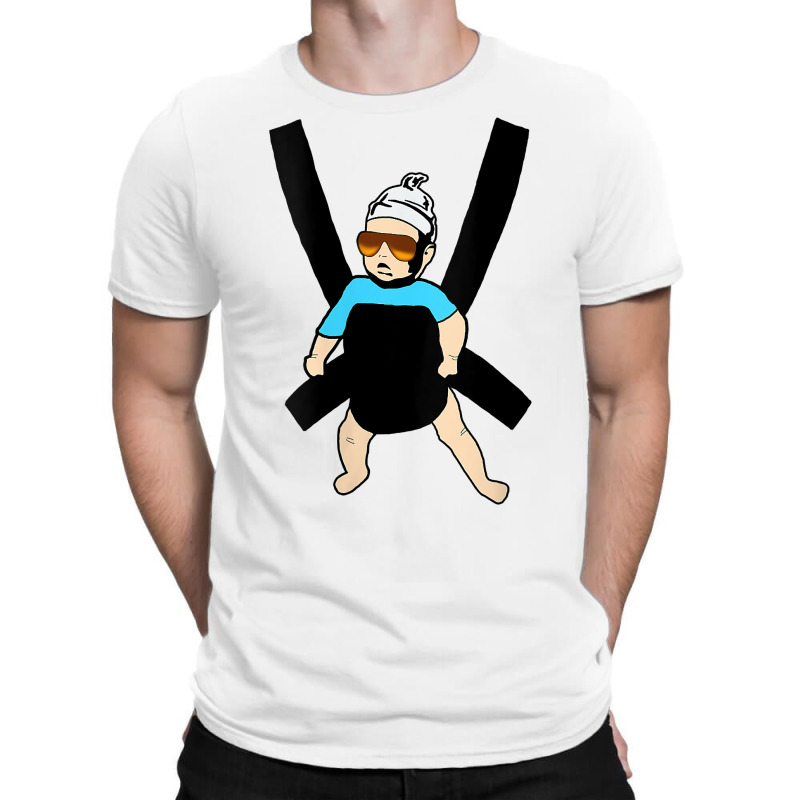 Womens Carlos   Hangover Baby With Sunglasses In A Strap V Neck T Shir T-shirt | Artistshot