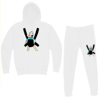 Womens Carlos   Hangover Baby With Sunglasses In A Strap V Neck T Shir Hoodie & Jogger Set | Artistshot