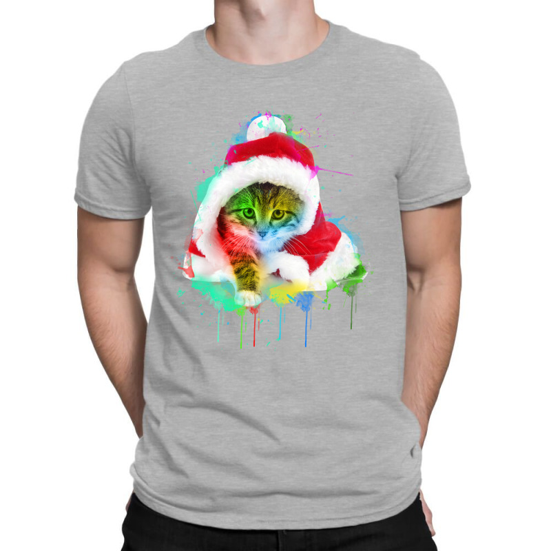 Merry Christmas Cat T-shirt | Artistshot