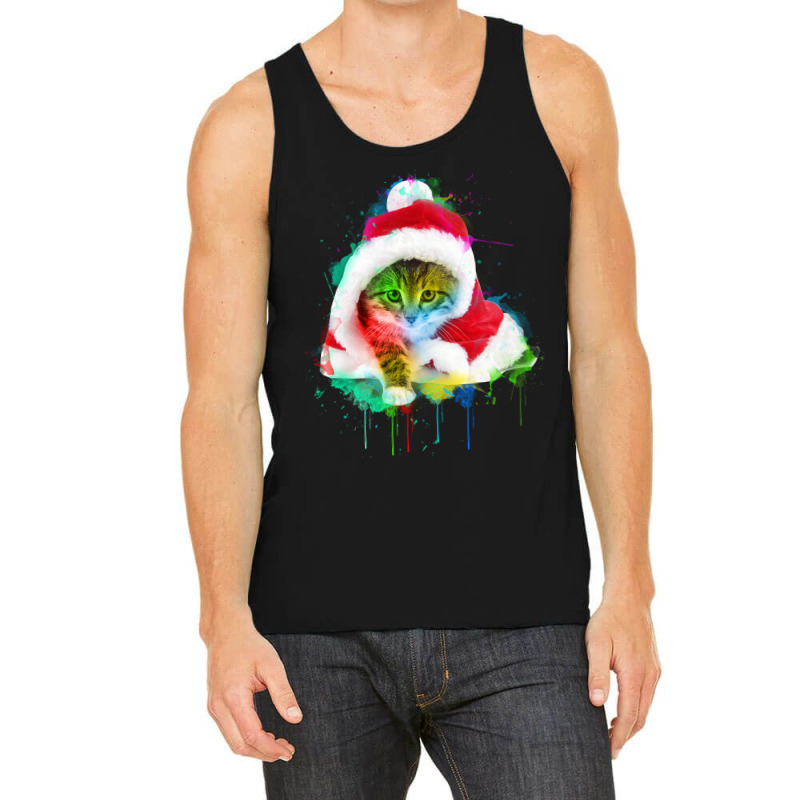 Merry Christmas Cat Tank Top | Artistshot