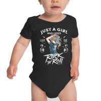 Girls Rock And Roll Music Graphic Novelty Tee & Cool Designs T Shirt Baby Bodysuit | Artistshot