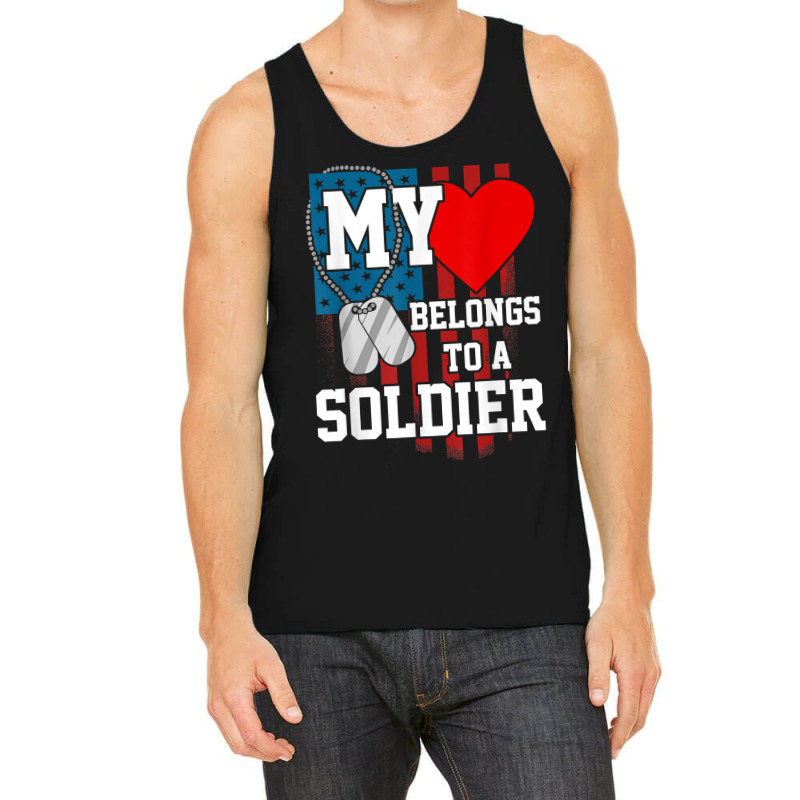 My Heart Belongs To A Soldier Shirt Us Military Soldier T Shirt Tank Top | Artistshot