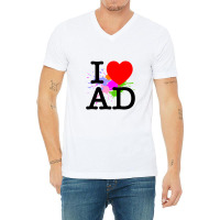 I Heart Ad (andorra) V-neck Tee | Artistshot